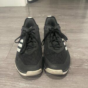 adidas Men's Speed Trainer 4 Baseball Shoe, Black/Crystal White/Carbon, 12 M